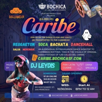 CARIBE (ka-ree-ve) - Halloween Edition - A Night of Caribbean and Latin Rhythms with DJ Leydis - Wednesday, October 30, 2024